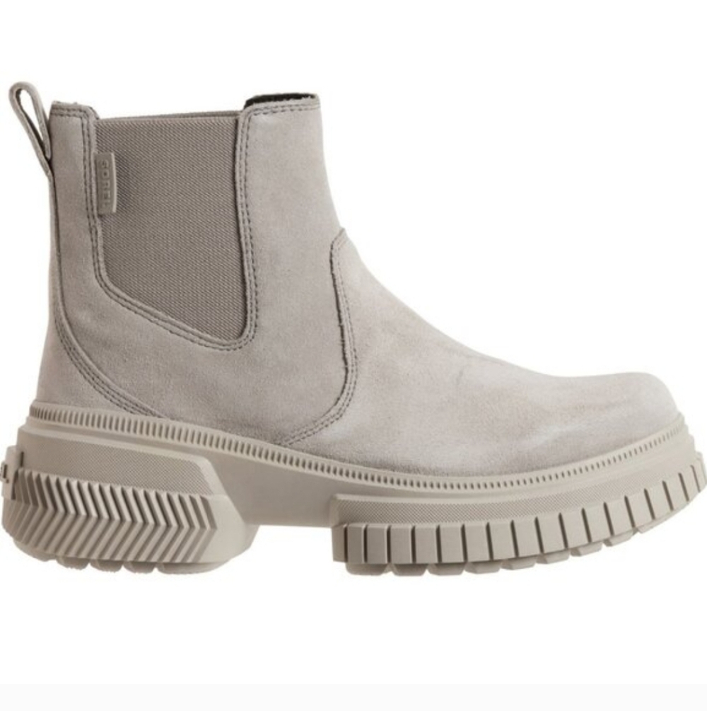 Sorel Gray Ona Ave Suede Waterproof Boots Size 8